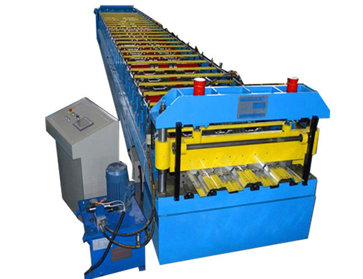 Metal Sheet Floor Deck Roll Forming Machine 380V 50Hz 3 Phases Computer Control