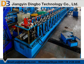 Blue Guardrail Roll Forming Machine , Highway Guardrail Making Machine CE And ISO